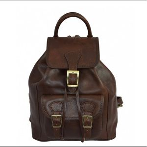 Women’s Dark Brown Leather Backpack